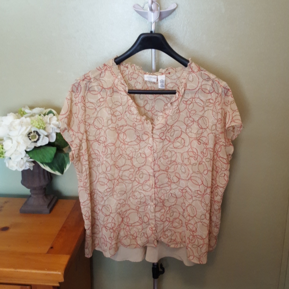 Woman's patterned blouse